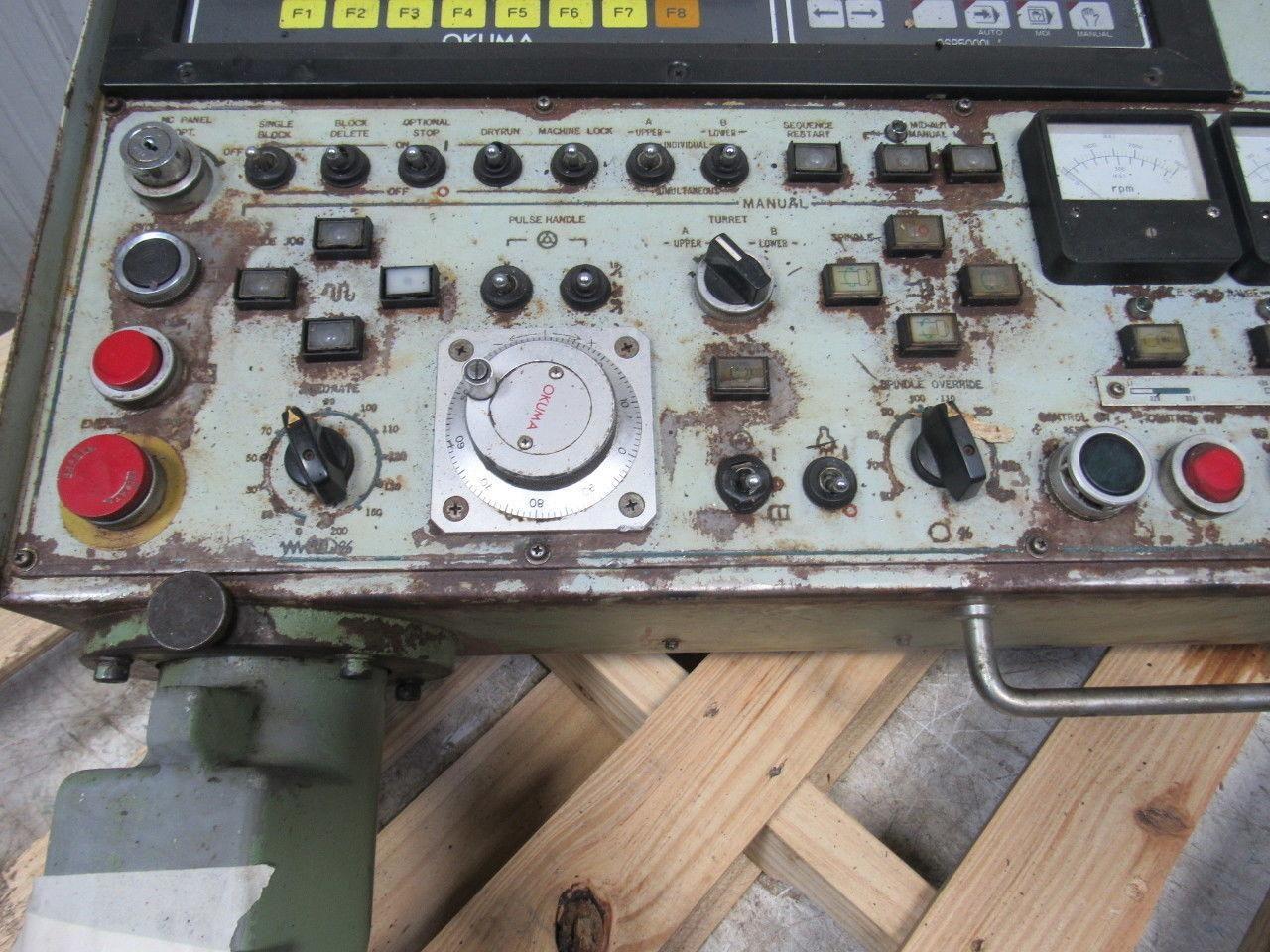 Okuma OSP-5000L Operator Interface Panel & Arm From a Working LC20-2SCT CNC Lath