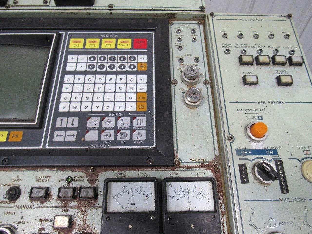 Okuma OSP-5000L Operator Interface Panel & Arm From a Working LC20-2SCT CNC Lath