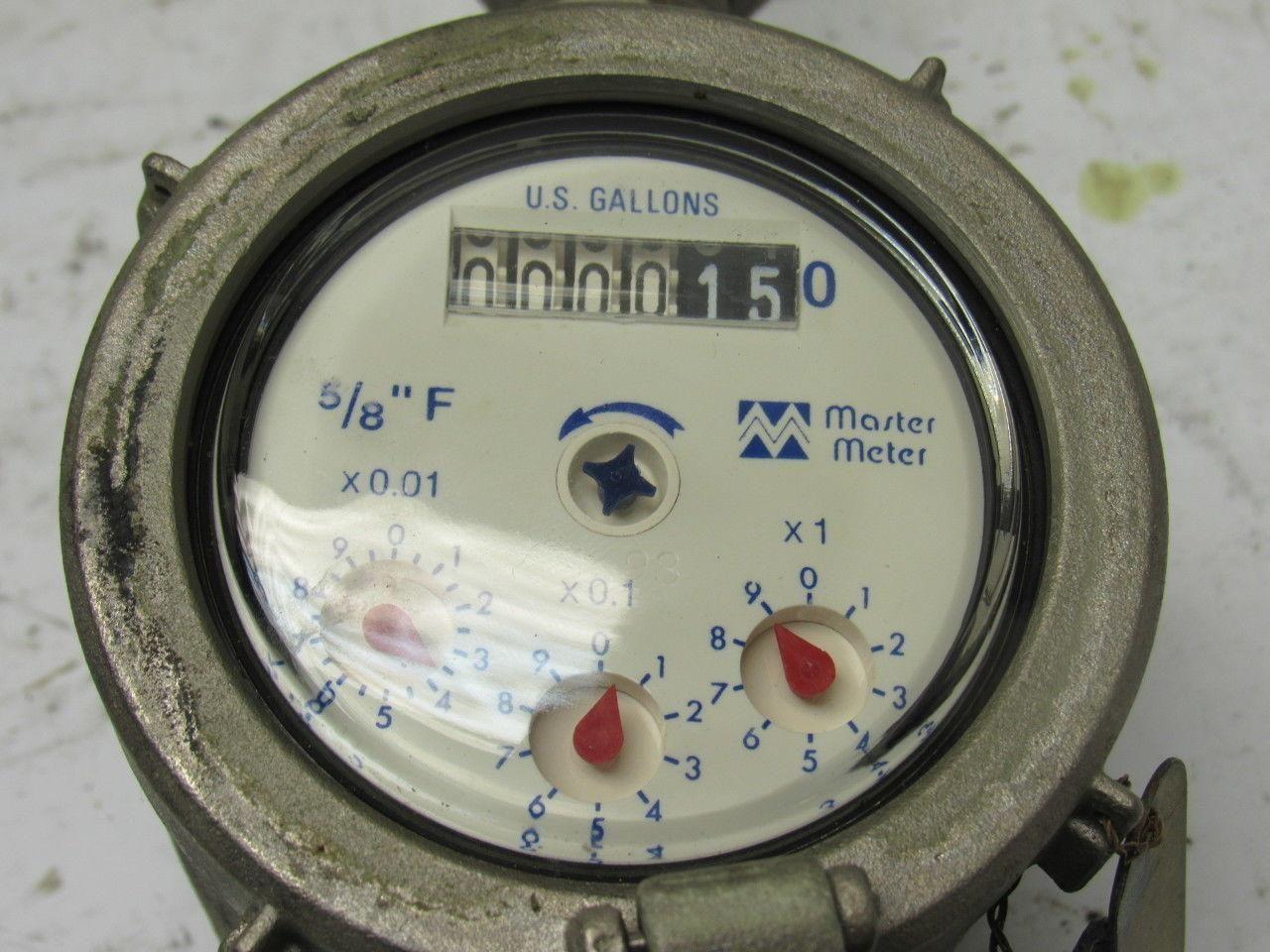 Master Meter 5/8" Stainless Steel Analog Water Meter US Gallons