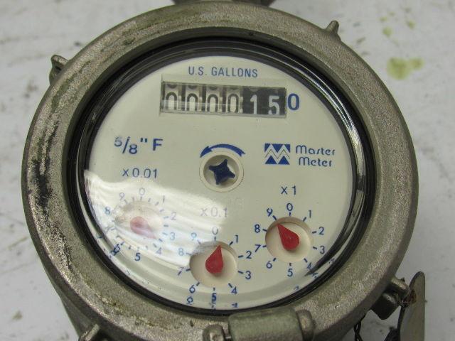 Master Meter 5/8" Stainless Steel Analog Water Meter US Gallons