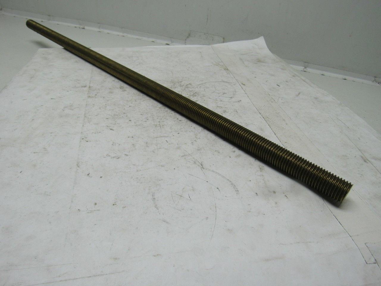 Brass Fully Threaded Rod 1"-8 Thread Size 35" Length Right Hand Threads