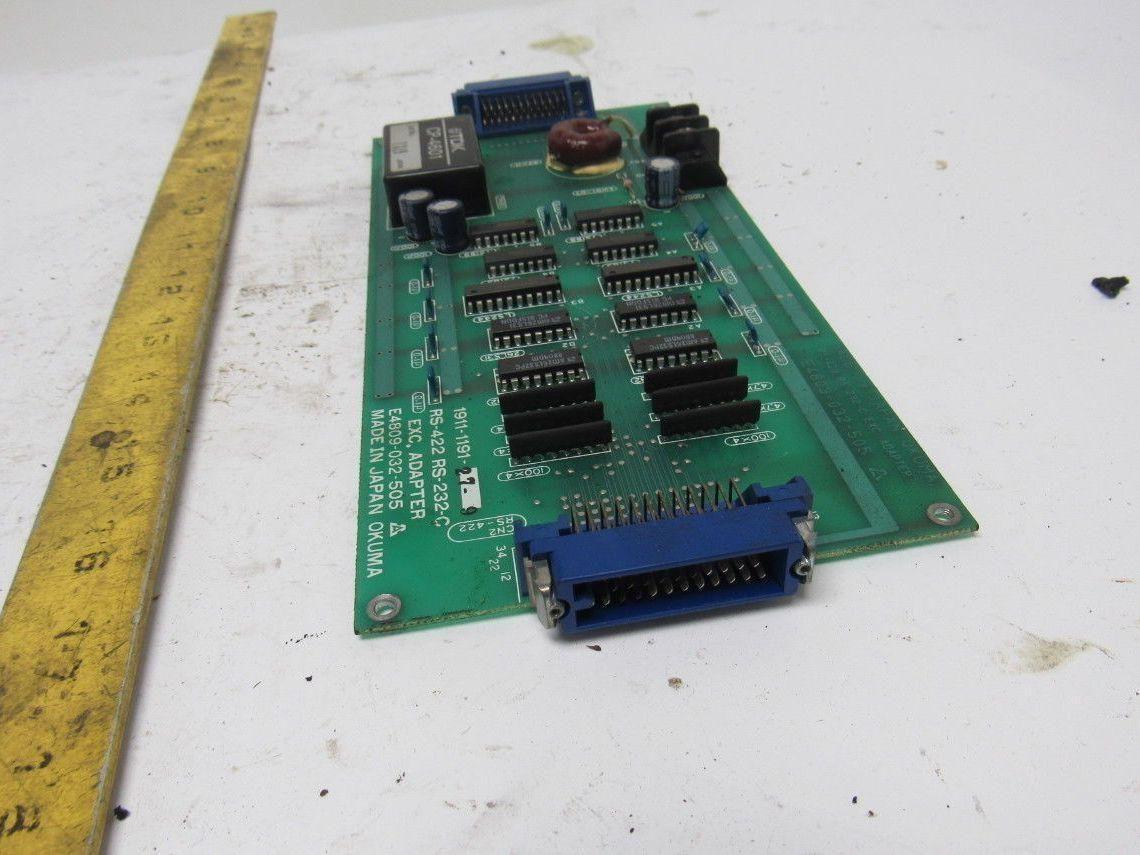 Okuma E4809-032-505 EXC. Adapter PCB Circuit Board From a LC20-2ST CNC