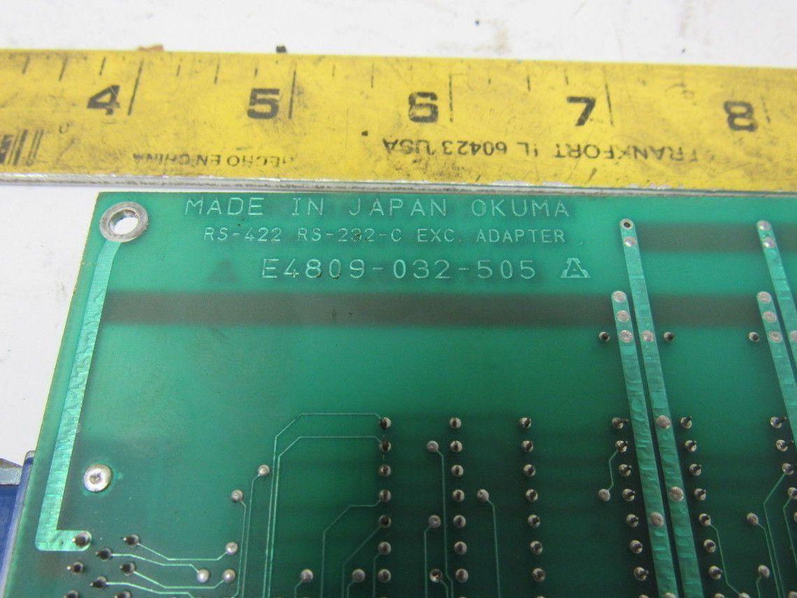 Okuma E4809-032-505 EXC. Adapter PCB Circuit Board From a LC20-2ST CNC