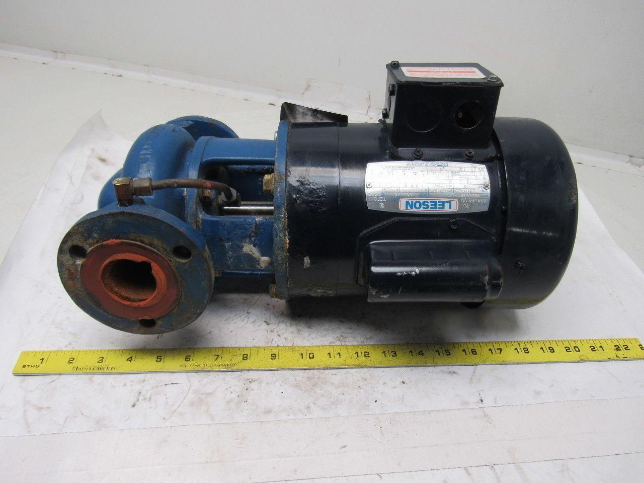 Leeson A6C17FC80E 1/4Hp 1725RPM 115/230V 1-1/2" Flange Centrifugal Pump