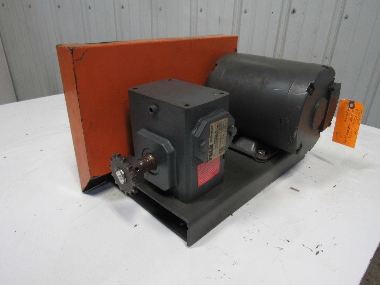 Leeson Falk 1175WB3B-40 1/2Hp 208-230/460V 40:1 43RPM Parallel Conveyor Drive