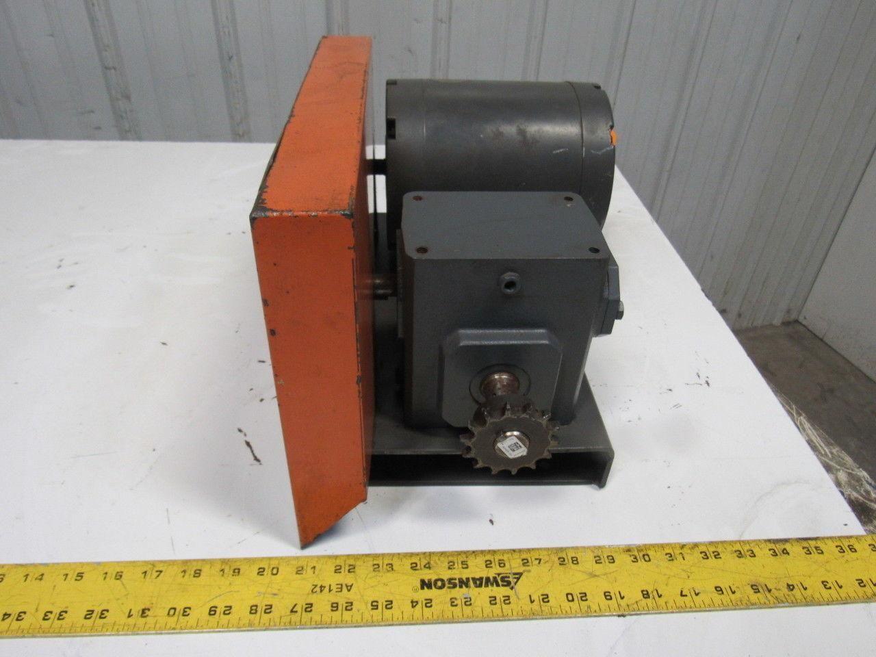 Leeson Falk 1175WB3B-40 1/2Hp 208-230/460V 40:1 43RPM Parallel Conveyor Drive