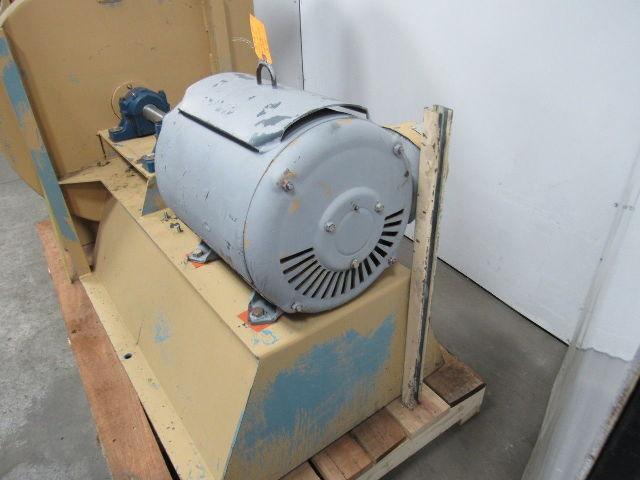 60HP Industrial Blower 24" Dia Wheel 14"dia inlet 19" Outlet 230/460V 3510 RPM