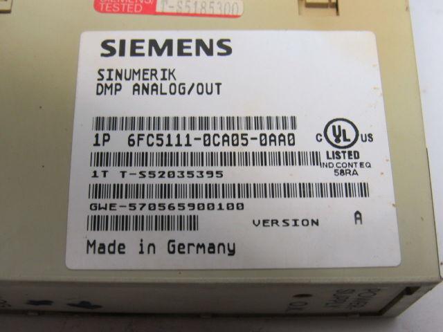 Siemens Sinumerik 6FC5111-0CA05-0AA0 DMP Analog Output Card