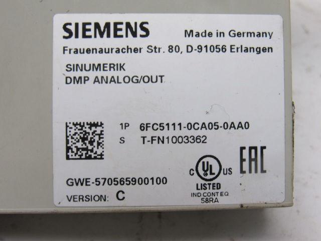 Siemens 6FC5111-0CA05-0AA0 Version C Sinumerik DMP Analog Output