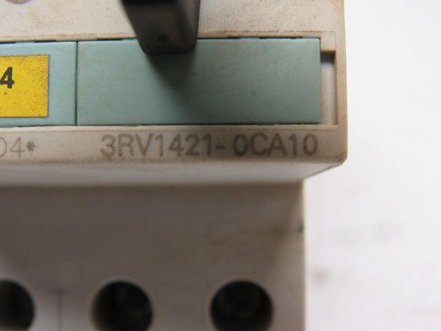 Siemens 3RV1421-0CA10 3 Pole SO 690V Max 0.18-0.25A Trip Range Manual Starter