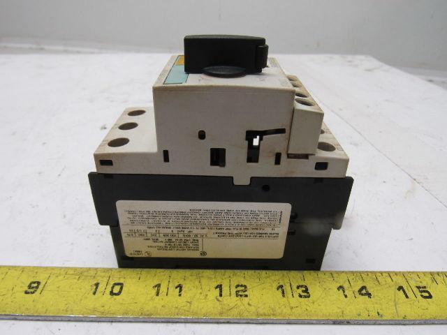 Siemens 3RV1421-1JA10 575V 10Hp 7-10A Trip Range Manual Motor Starter