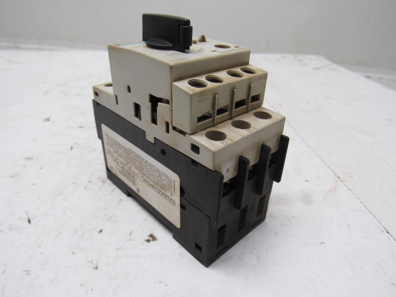 Siemens 3RV1421-1JA10 575V 10Hp 7-10A Trip Range Manual Motor Starter
