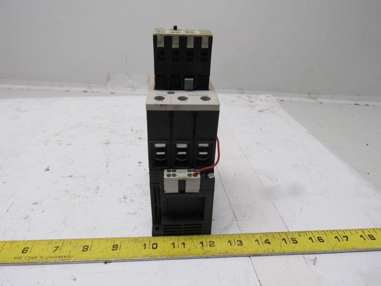 Siemens 3RT1034-3BB40 690V 30Hp Motor Starter Contactor 24VDC Coil
