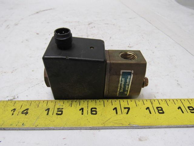 Herion Norgren DN3.0 A1372 9500372 24 V 2 way Solenoid Valve 1/4" Ports Lot of 2