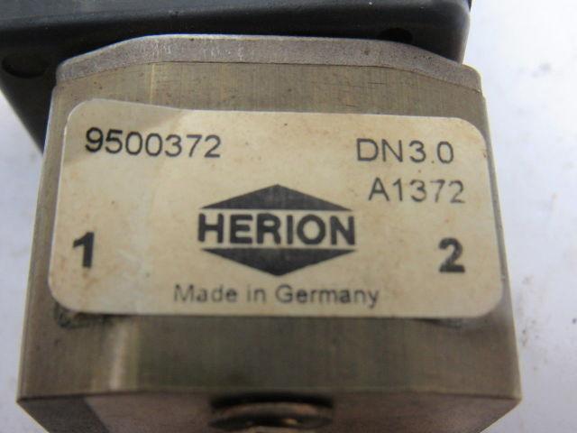 Herion Norgren DN3.0 A1372 9500372 24 V 2 way Solenoid Valve 1/4" Ports Lot of 2