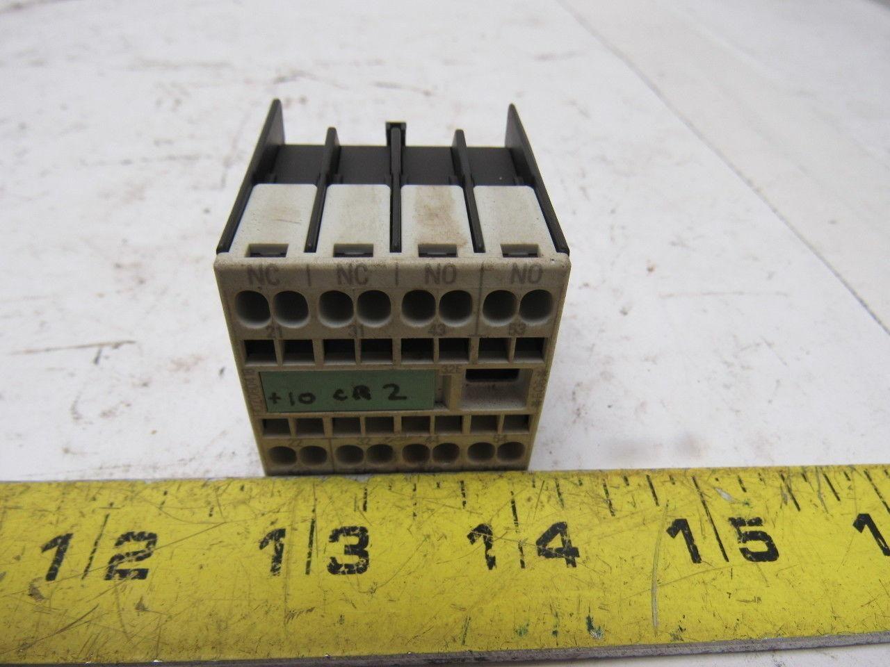 Siemens 3RH1911-2HA22 10A 240V Auxiliary Contact Lot Of 3