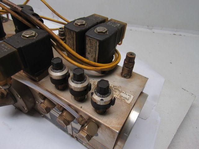 Witt Gasetechnik KM 40.3 Trumpf 3 Part Gas Mixing Manifold N2 CO2 HE 24V Coil