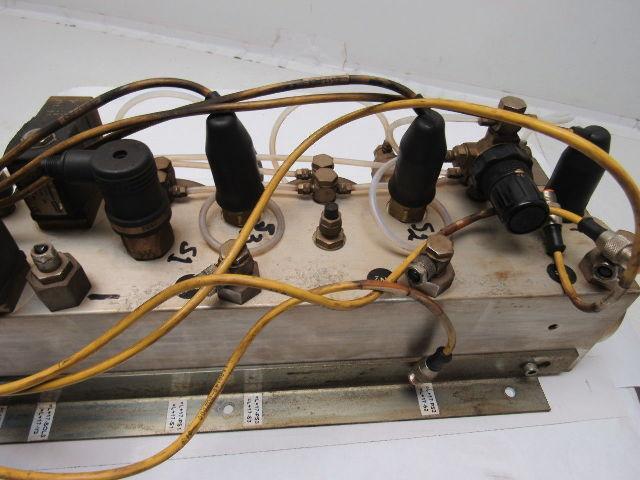 Witt Gasetechnik KM 40.3 Trumpf 3 Part Gas Mixing Manifold N2 CO2 HE 24V Coil