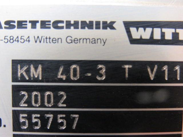 Witt Gasetechnik KM 40.3 Trumpf 3 Part Gas Mixing Manifold N2 CO2 HE 24V Coil