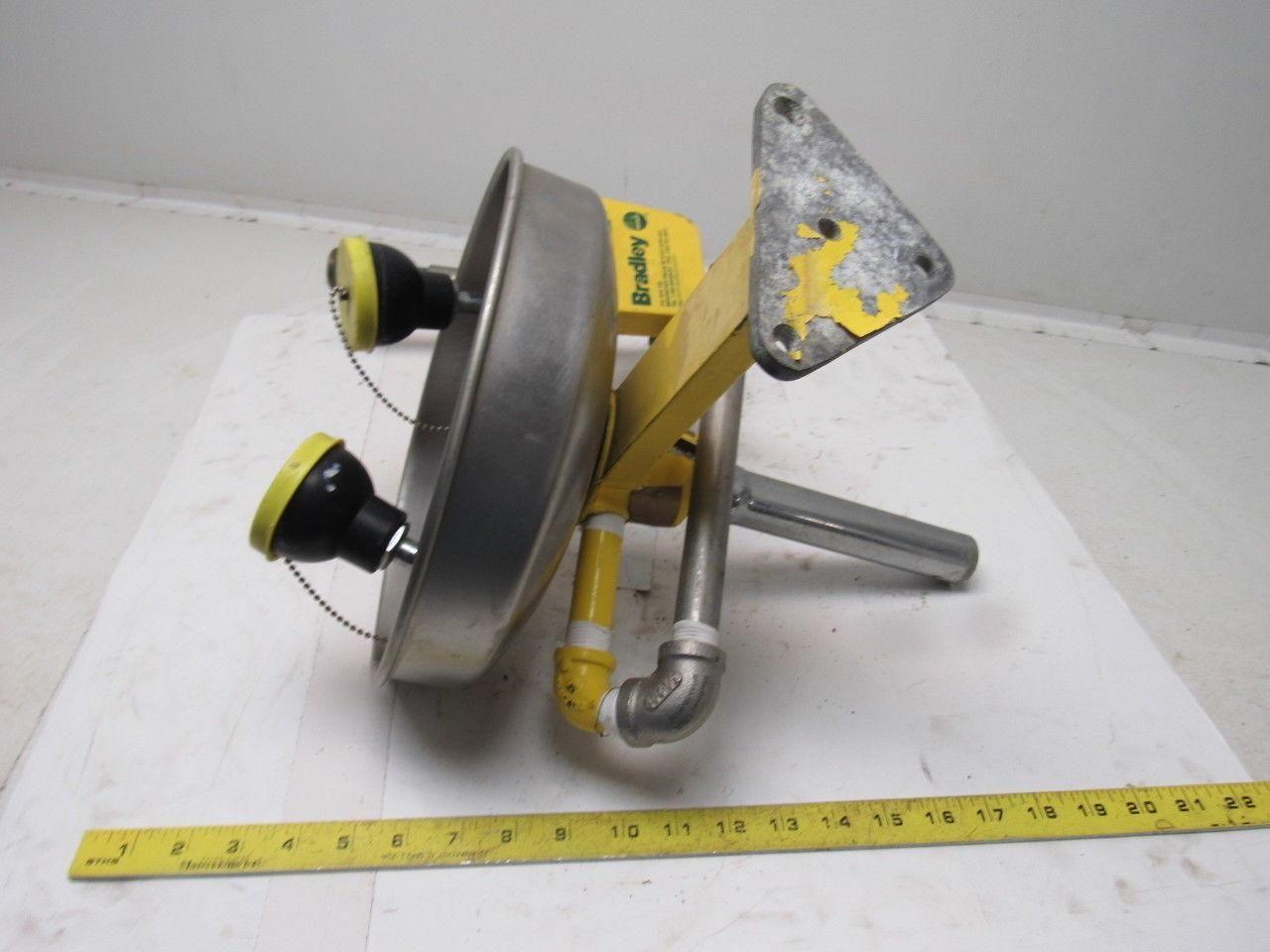 Bradley Stainless Steel Wall Mount Emergency Eye Wash Sink Station