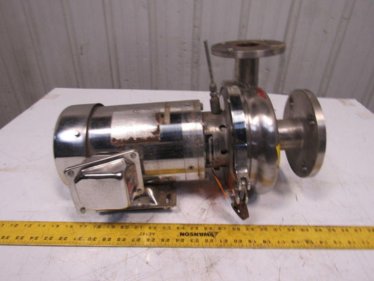 Sterling XBY154PJA 2-1/2" x 2" 1-1/2Hp 208-230/460V Sanitary Centrifugal SS Pump