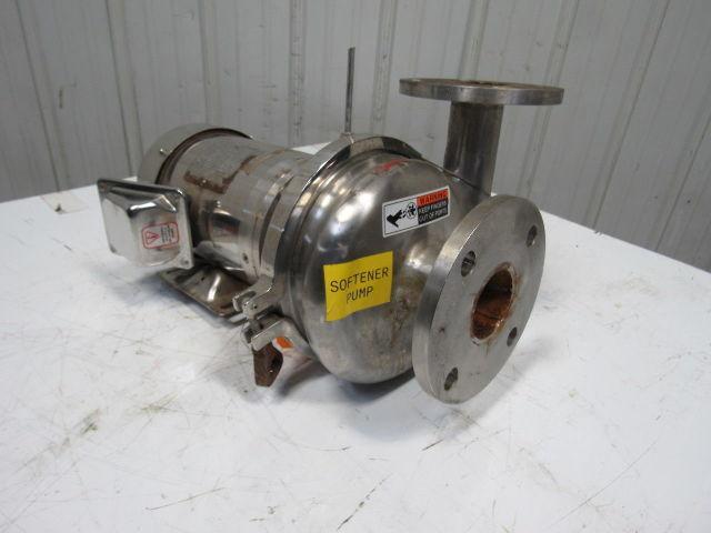 Sterling XBY154PJA 2-1/2" x 2" 1-1/2Hp 208-230/460V Sanitary Centrifugal SS Pump