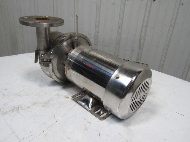 Sterling XBY154PJA 2-1/2" x 2" 1-1/2Hp 208-230/460V Sanitary Centrifugal SS Pump