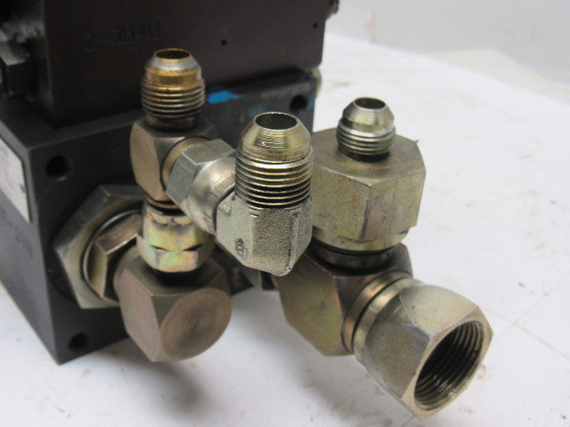 Rexroth 4WE10D33 4/2 Solenoid Operated Check W/ Manifold Assembly 110V Coil