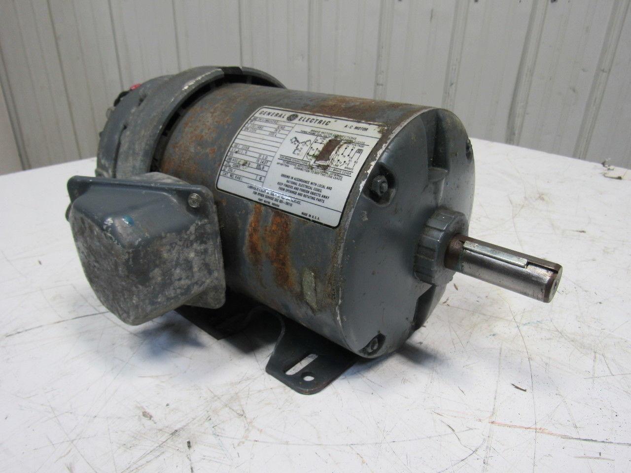 General Electric 5K43MG8090 1Hp 1725RPM 230/460V 7/8" Shaft Motor W/ Brake Parts