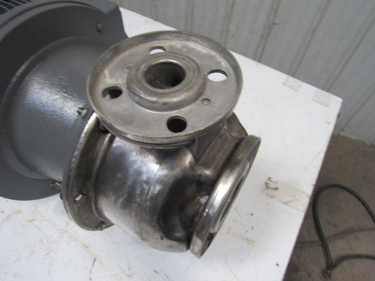 Brook Hansen WD160LH 25Hp 3520RPM 480V Motor W/SS Flange Centrifugal Pump Head