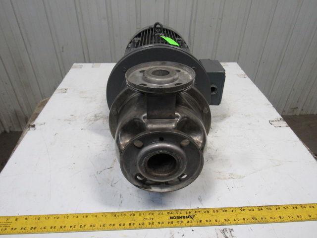 Brook Hansen WD160LH 25Hp 3520RPM 480V Motor W/SS Flange Centrifugal Pump Head