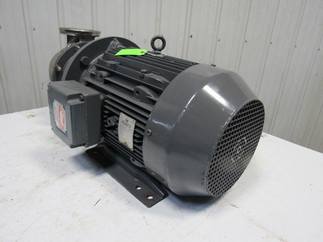Brook Hansen WD160LH 25Hp 3520RPM 480V Motor W/SS Flange Centrifugal Pump Head
