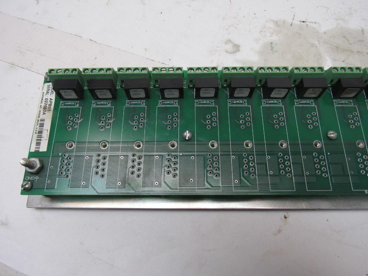 Acromag APB01 16 Channel 8 I/O Rack Mount Module PLC Circuit Board Chassis