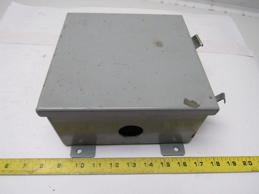 Hammond 1414PHH4 8"x8"x4" Hinged Door Electrical Enclosure W/Back Plate