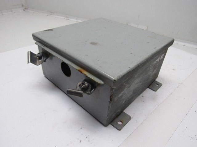 Hammond 1414PHH4 8"x8"x4" Hinged Door Electrical Enclosure W/Back Plate
