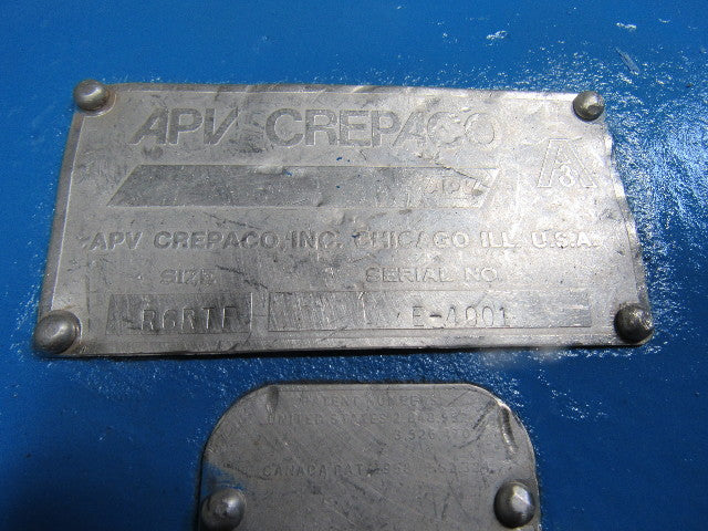 APV Crepaco R6RTF Positive Displacement Pump Stainless Steel Sanitary