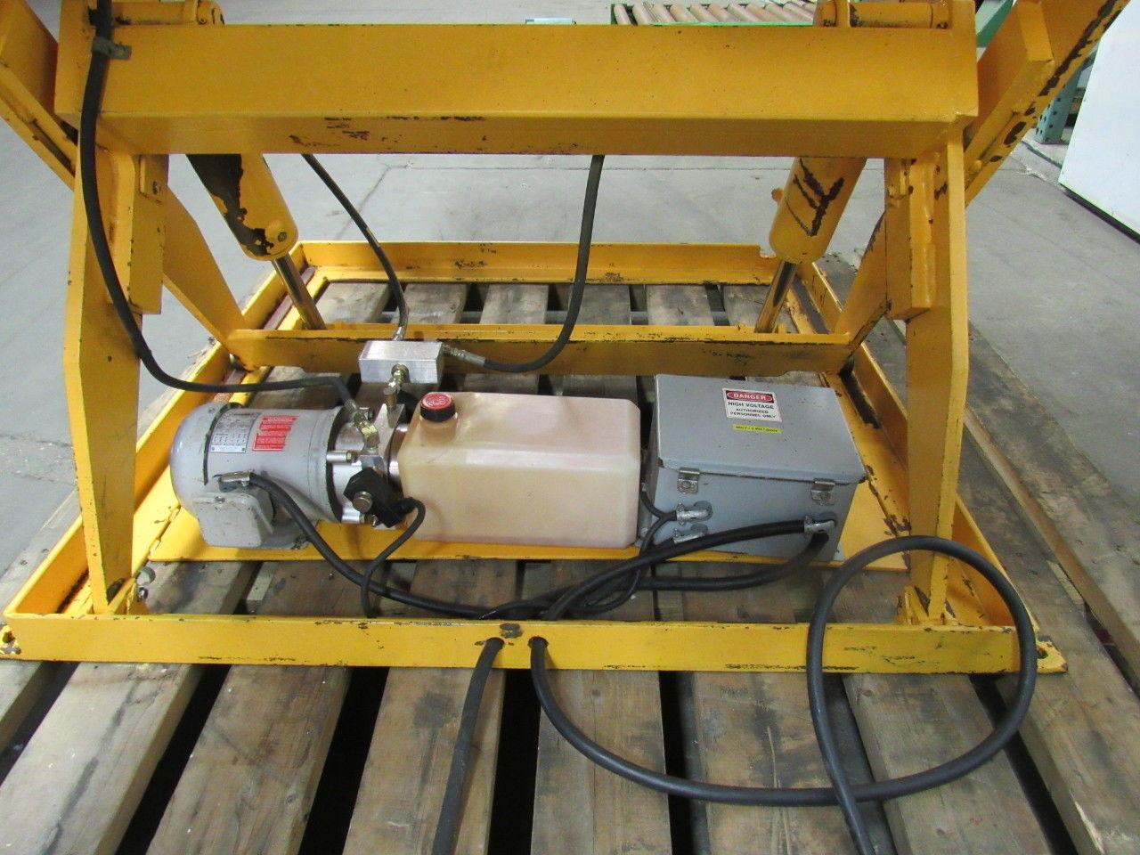 Econo Lift 3000Lb Scissor Lift 26° Tilt Table 100x72" 12-3/8" to 47-3/8"
