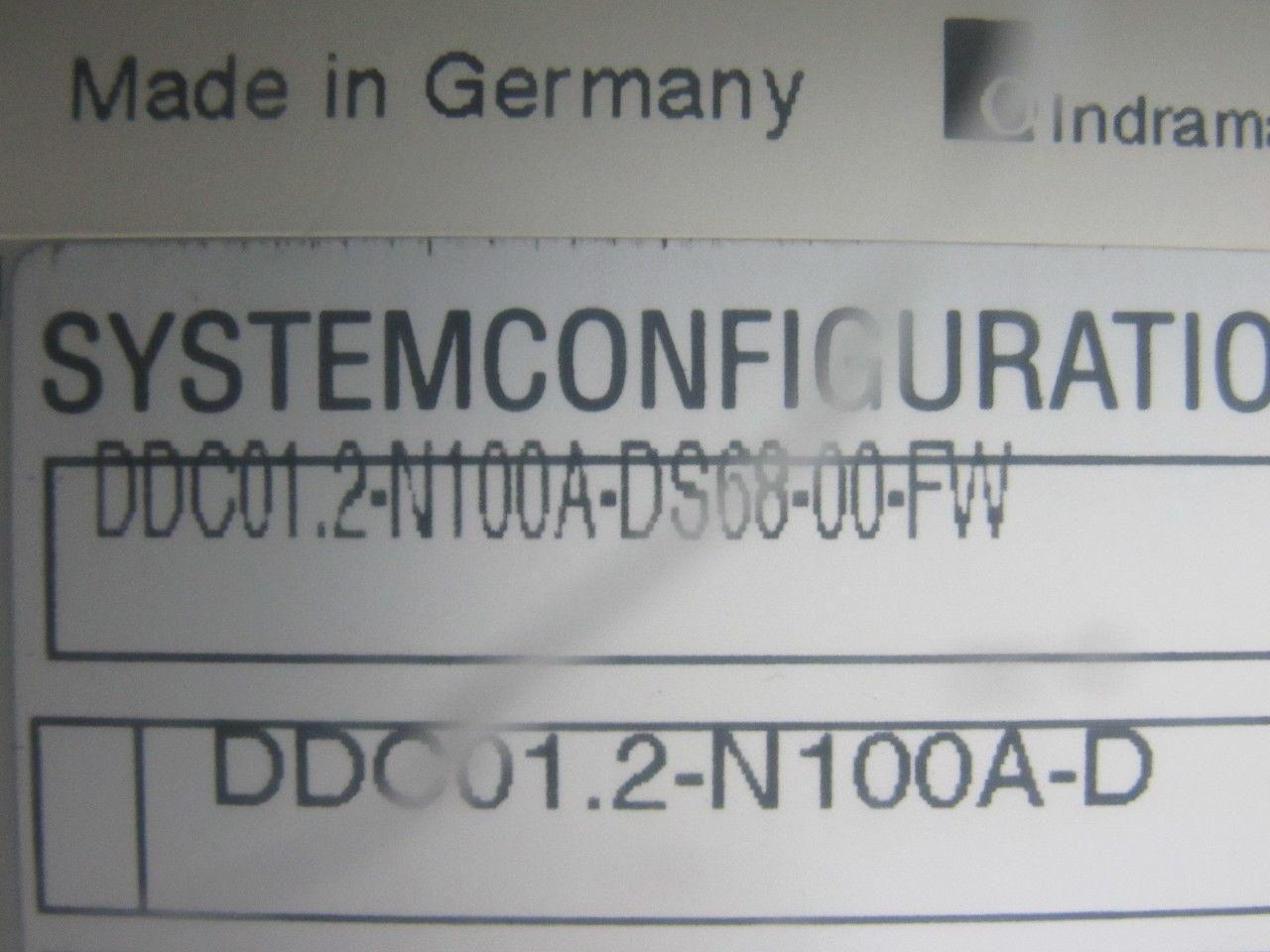 Indramat DDC01.2-N100A-DS68-00-FW Servo AC Controller W/ 4 Cards