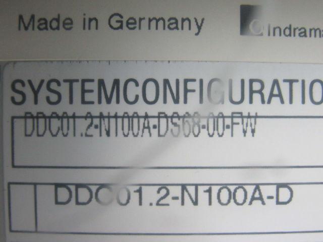 Indramat DDC01.2-N100A-DS68-00-FW Servo AC Controller W/ 4 Cards