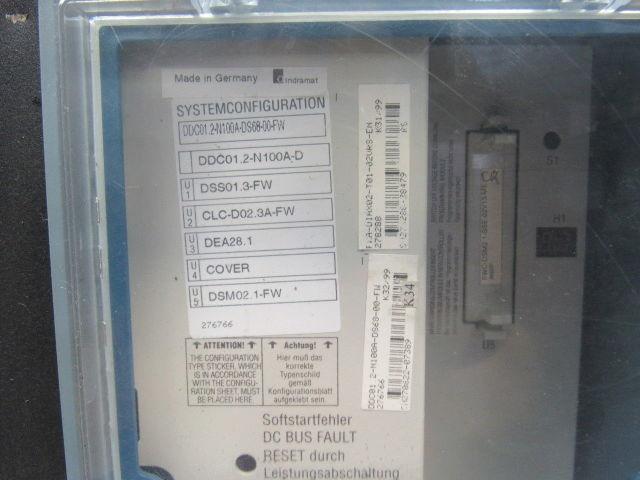 Indramat DDC01.2-N100A-DS68-00-FW Servo AC Controller W/ 4 Cards