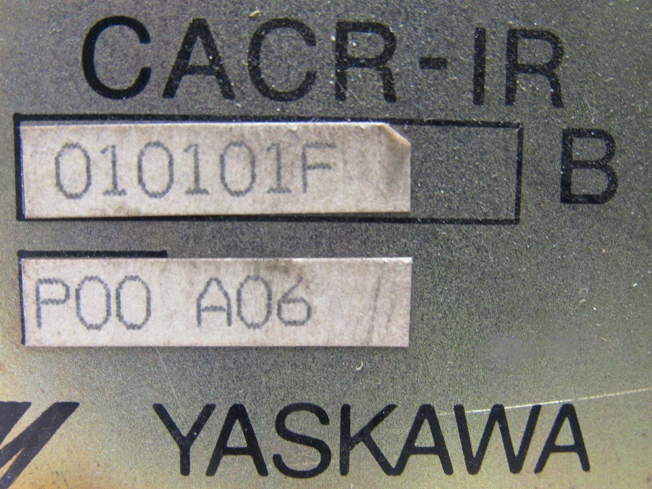 Yaskawa Electric CACR-IR010101F P00 A06 Servopack Servo Drive From a Motoman Rob