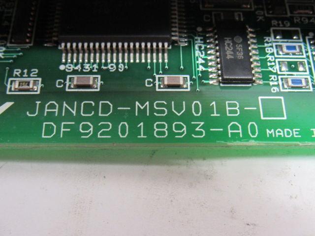 Yaskawa JANCD-MSV01B Rev.D01 JANCD-MSV02 Rev D01 Motoman Circuit Board Card