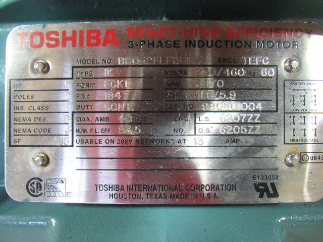 Hoffman T1A05 T Series Stationary Centrifugal Blower Exhauster 5Hp T-VAC-501S1