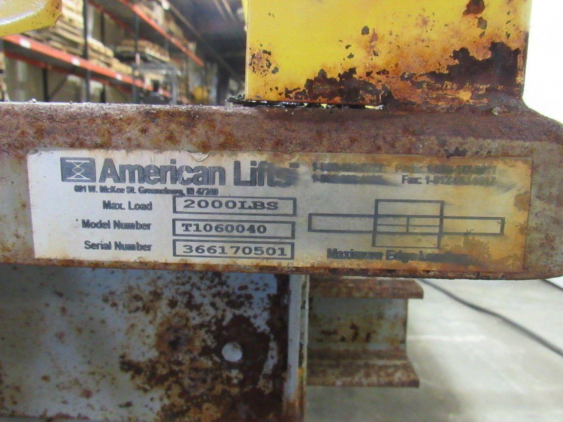 American Lifts T1-60-040 2000LB Cap Scissor Dock Lift 96x60" Top 24" Side Slide