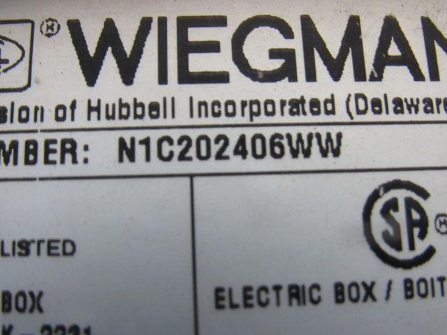Wiegmann N1C202406WW 20x24x6" Type 1 Electrical Enclosure
