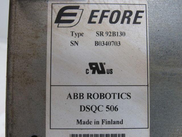 ABB Robotics SR 92B130 DSQC 506 Power Supply