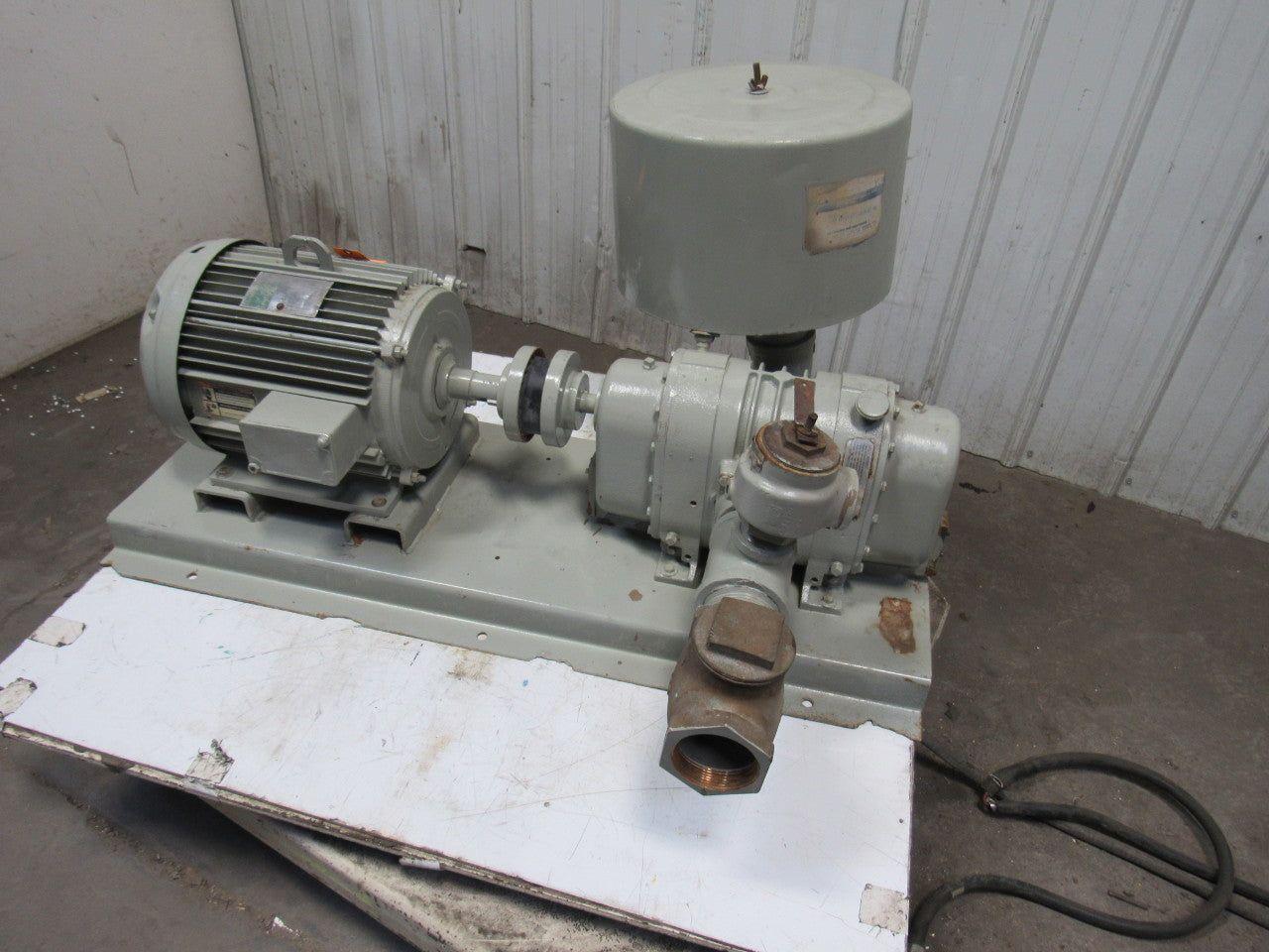 Trans-Flo 20Hp 3500RPM 230/460V Motor 3" Positive Displacement Blower Package
