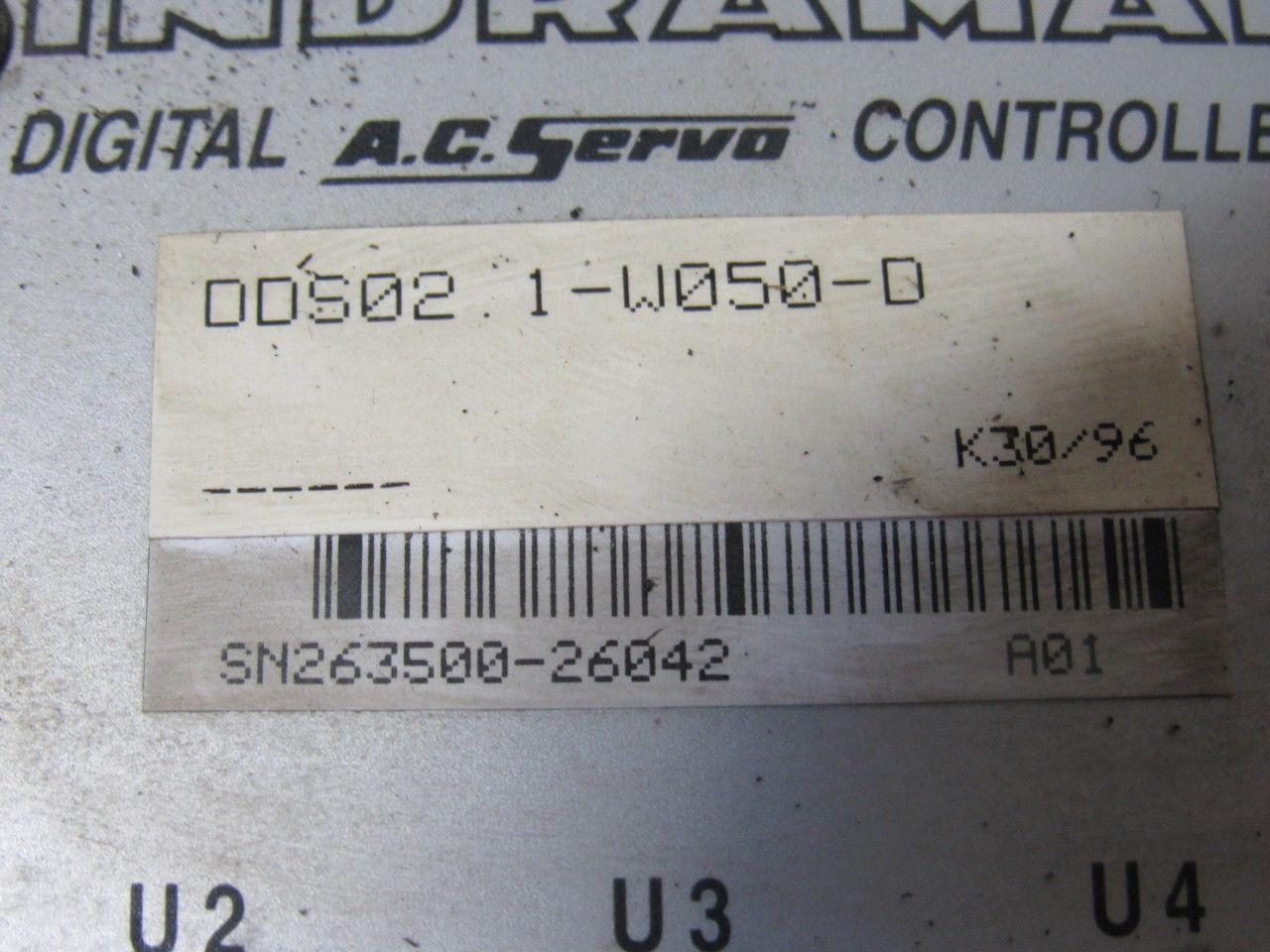 Indramat DDS02.1-W050-DS01-01 Digital AC Servo Controller Drive 300VDC No Cards