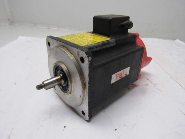 Fanuc A06B-0371-B069 90V 1.0Nm Stall 3Ph 3000RPM Perm Magnet AC Servo Motor