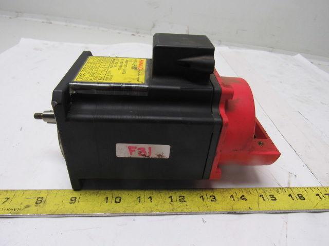 Fanuc A06B-0371-B069 90V 1.0Nm Stall 3Ph 3000RPM Perm Magnet AC Servo Motor